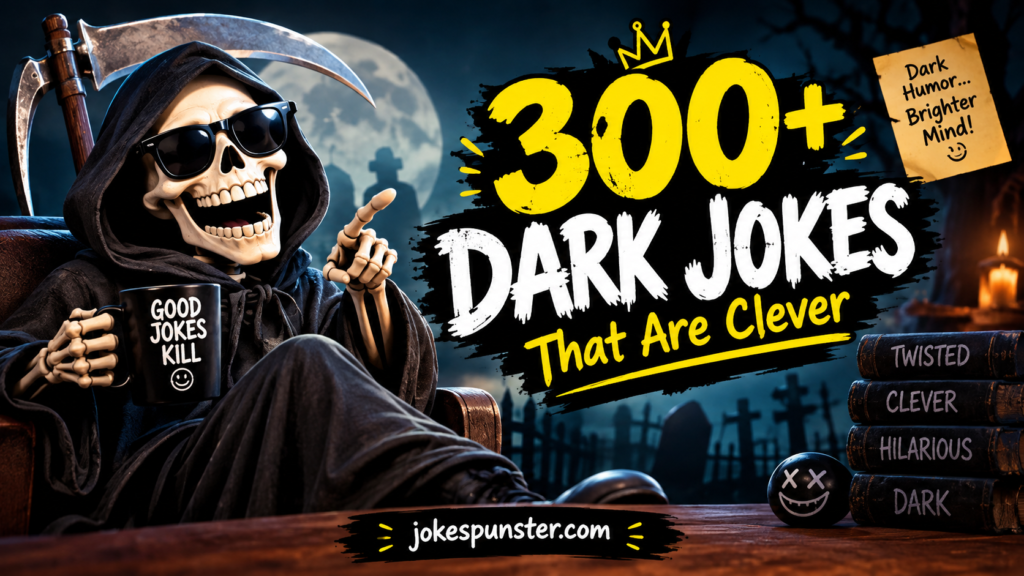 300+Dark Jokes Clever