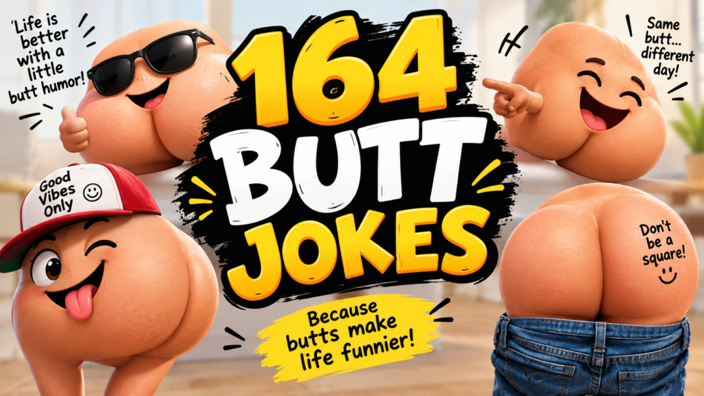 butt jokes